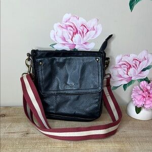 American Leather Co. Black Leather Crossbody Bag